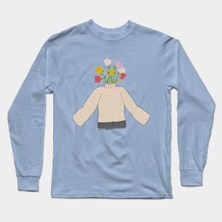 Flower sweater character Long Sleeve T-Shirt